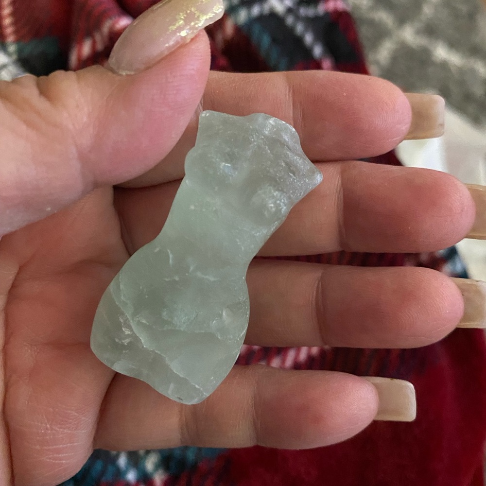 Flourite Goddess Body Carved